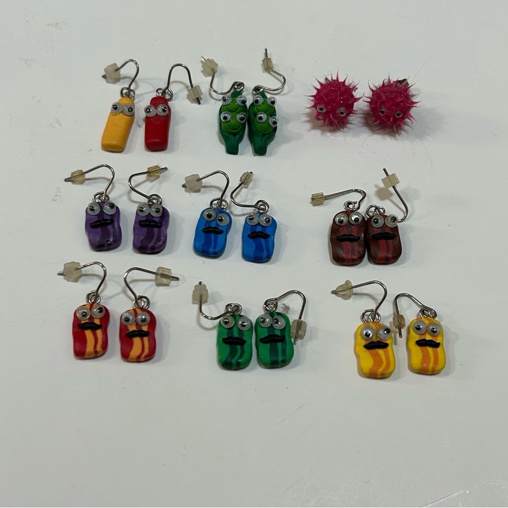 Googly Eye Earrings - 9 Pairs